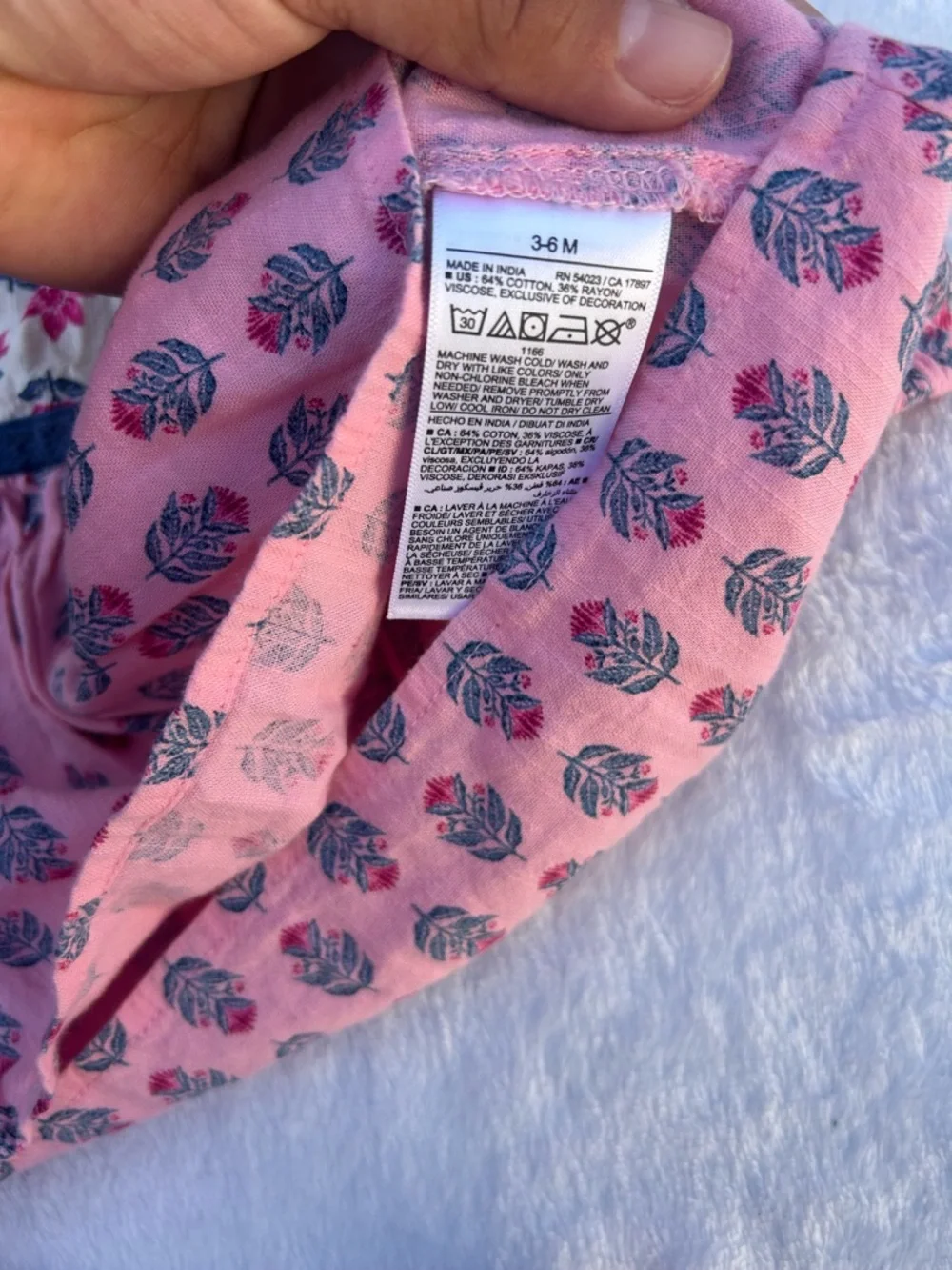 Old Navy Pink Floral Baby Matching Set